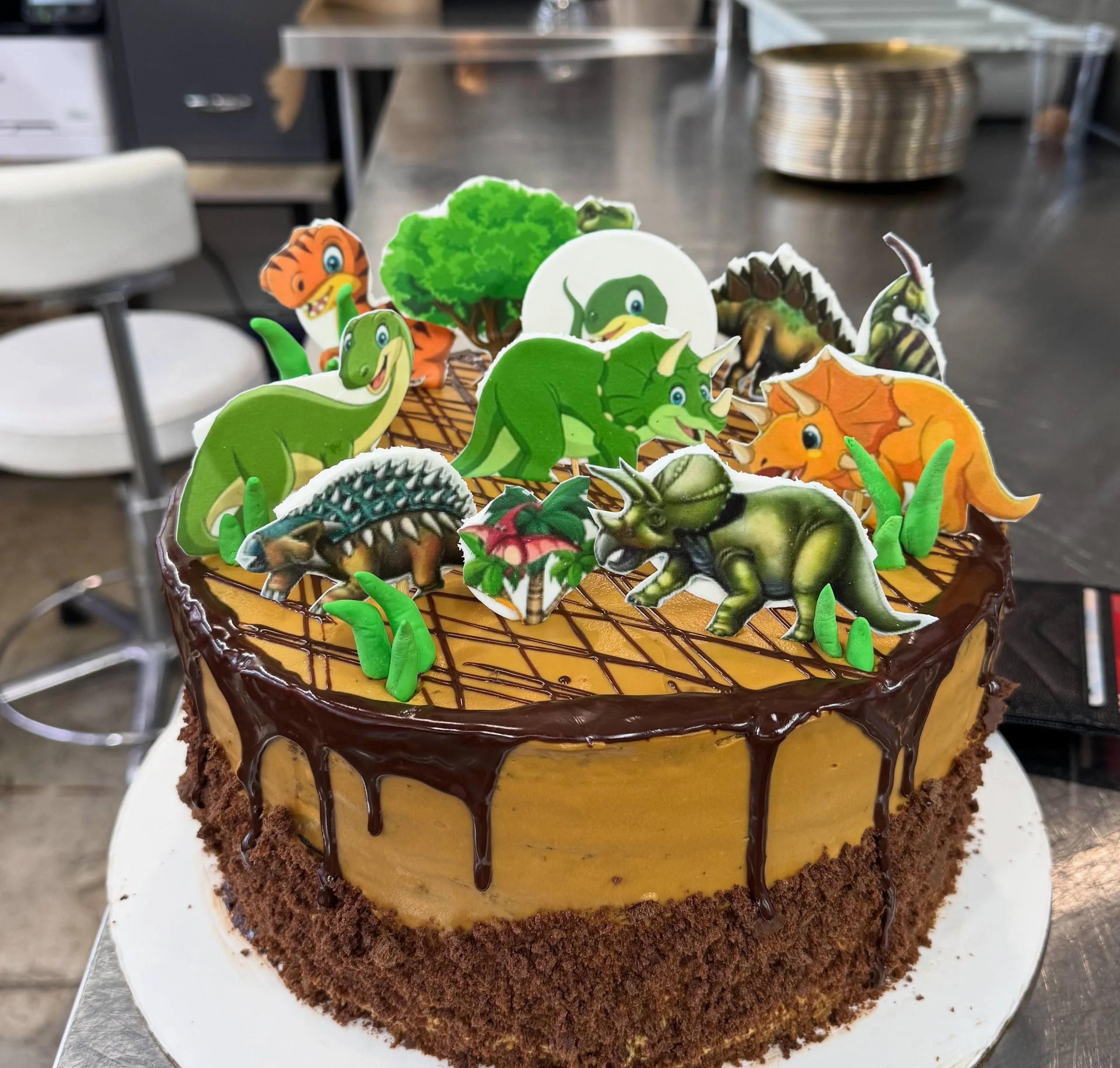 Chocolate Honey Cake with Condenced Milk