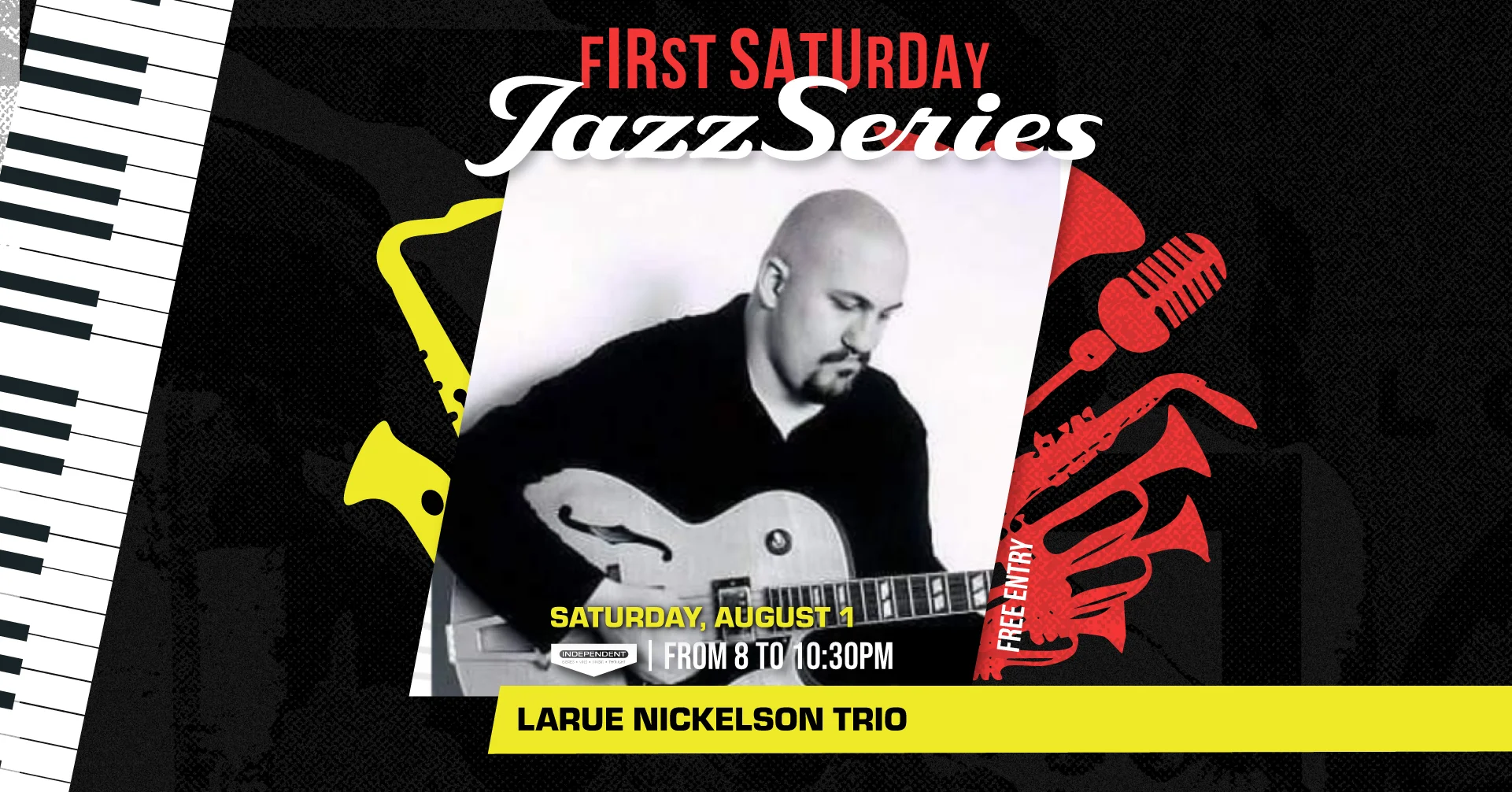 Promotional image for Indie Music event featuring James Suggs.
