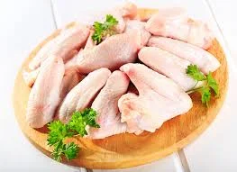 Raw chicken wings ready for cooking