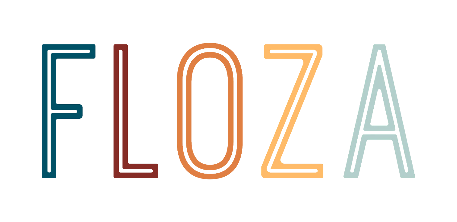 Stylish logo design for Floza restaurant
