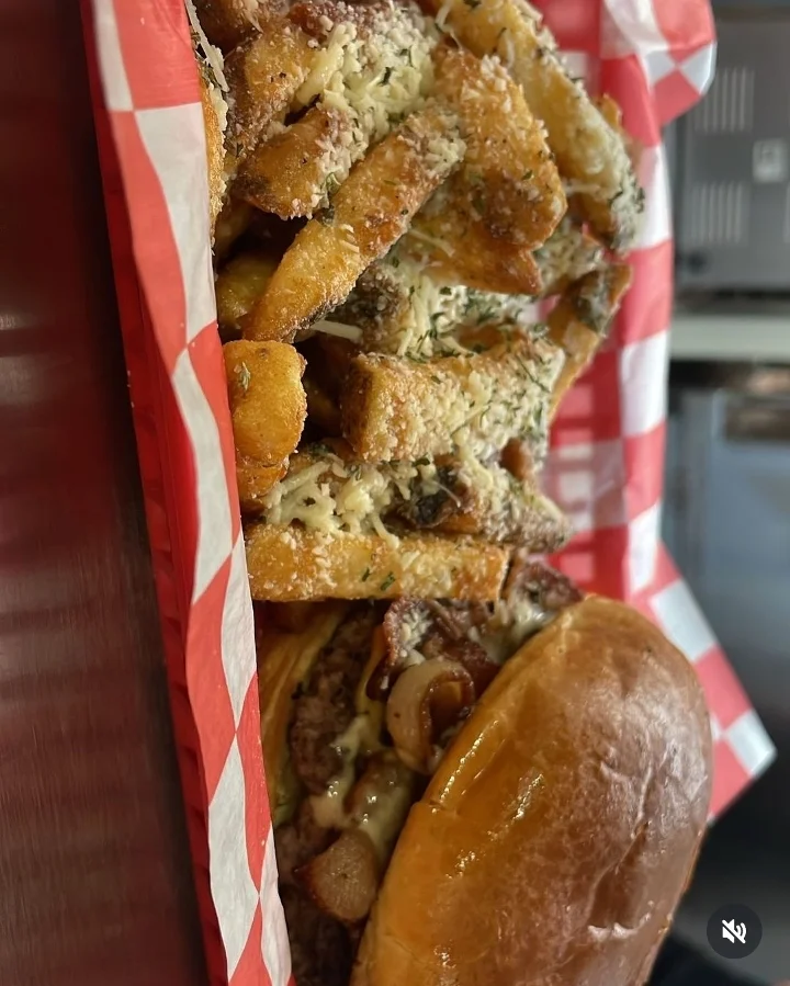 Honey Burbon Aioli Bacon Burger Meal