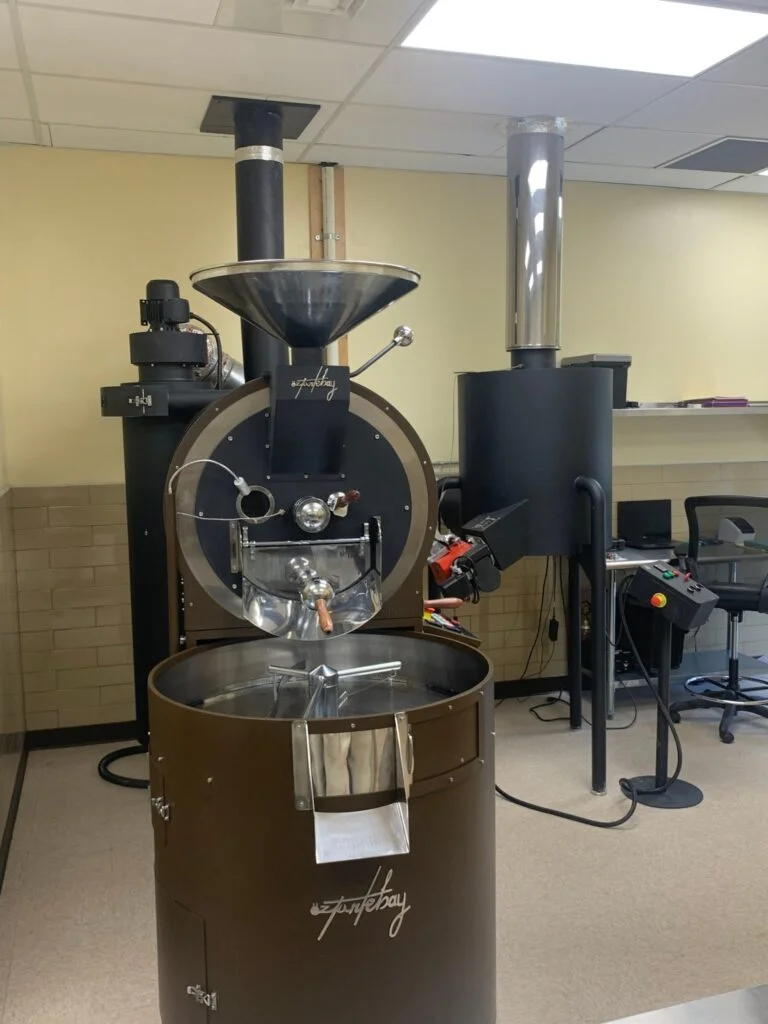 A giant coffee grinder