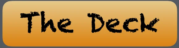 Stylized logo for The Deck restaurant with a warm color scheme