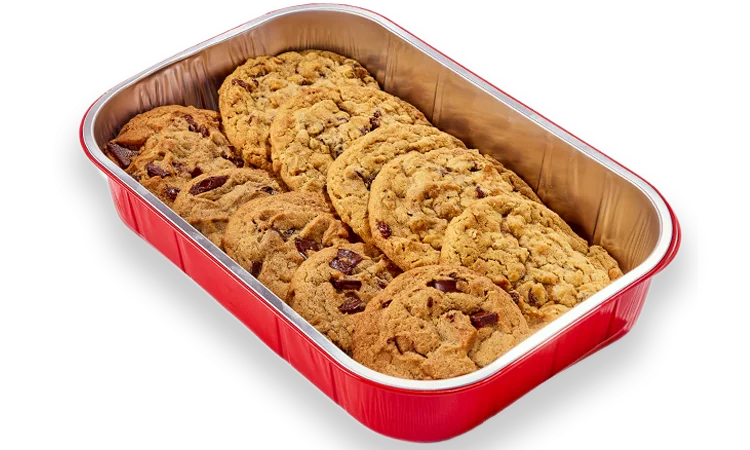 6 Chocolate Chunk & 6 Oatmeal Raisin Cookies Platter