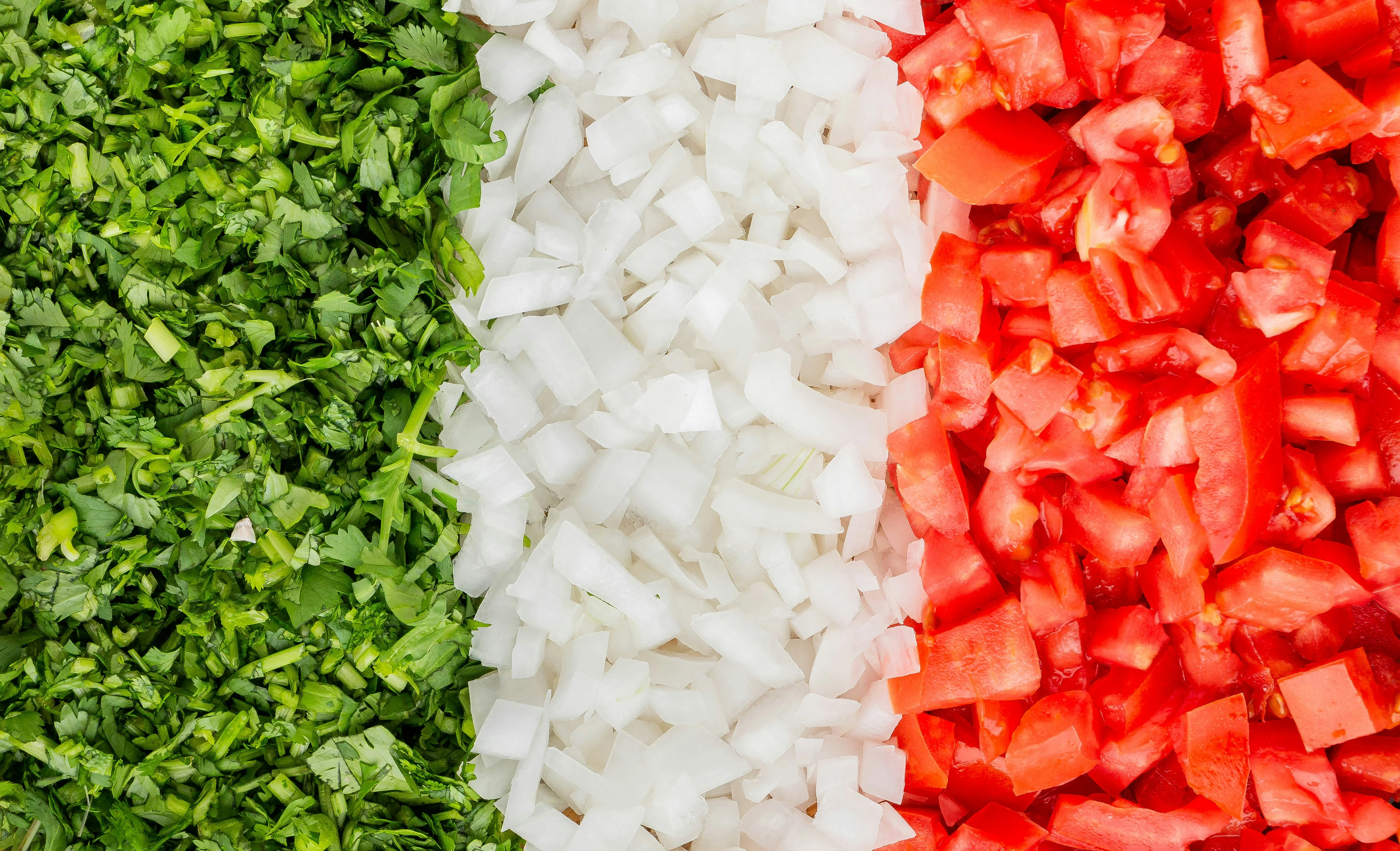 fresh cut ingredients