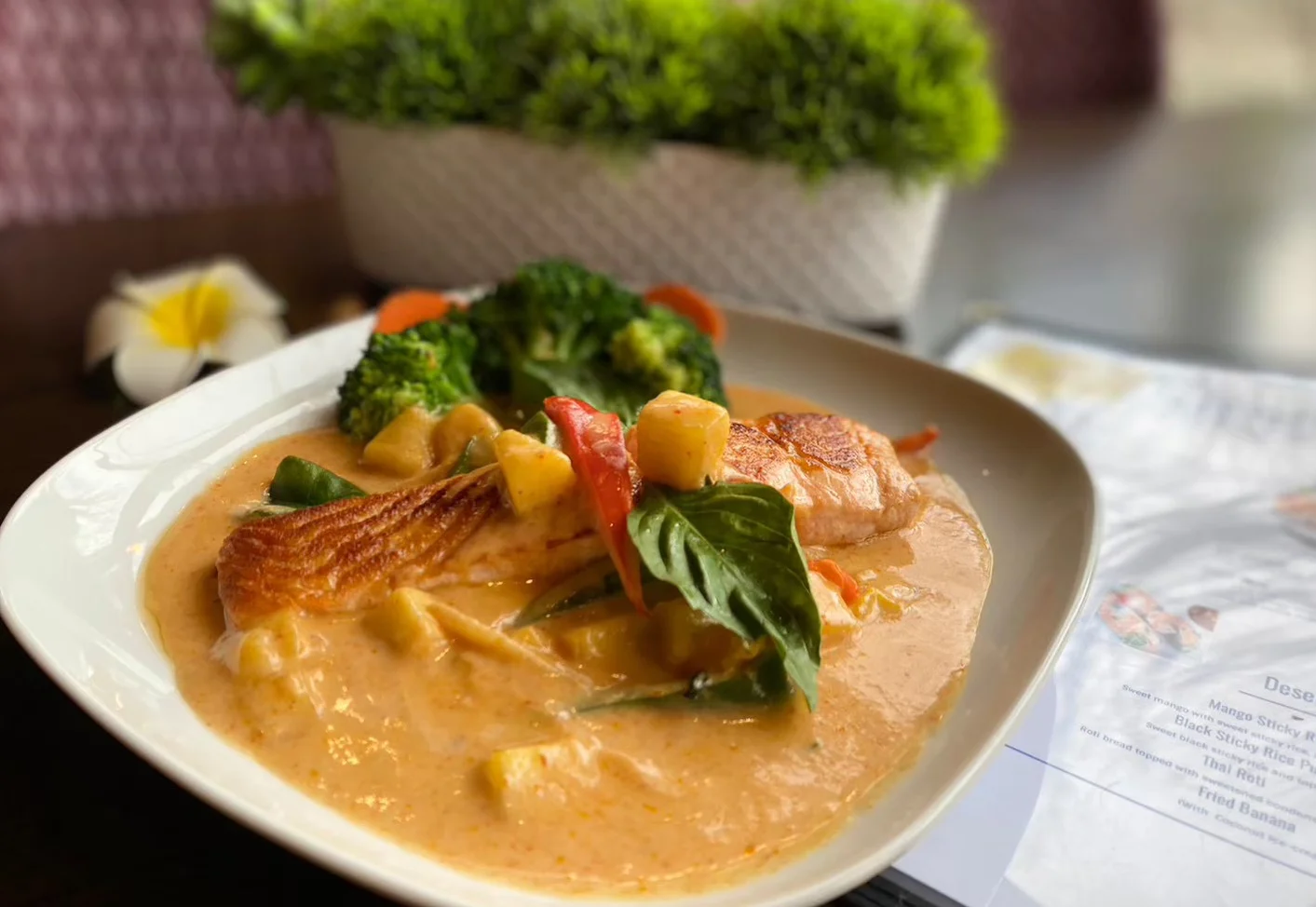Salmon Mango Ginger Curry