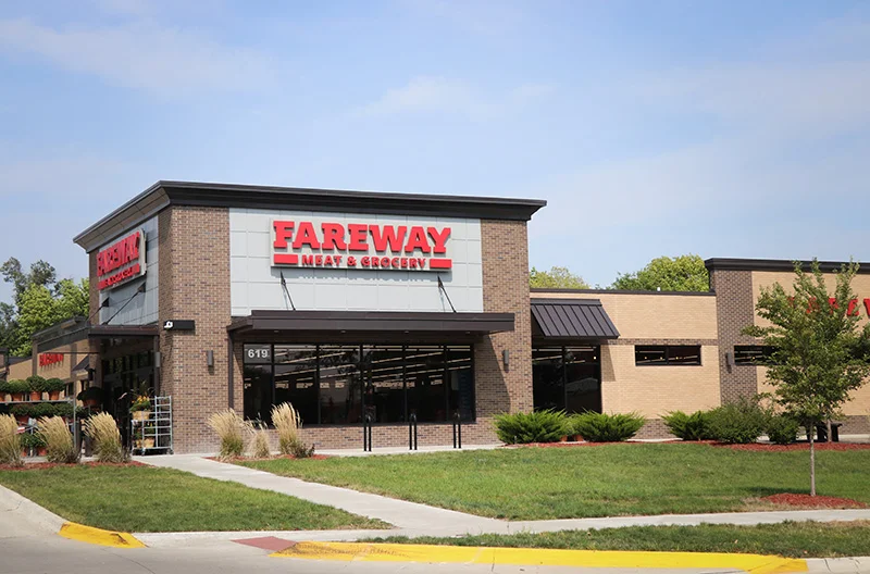 Fareway Meat & Grocery store exterior with modern design