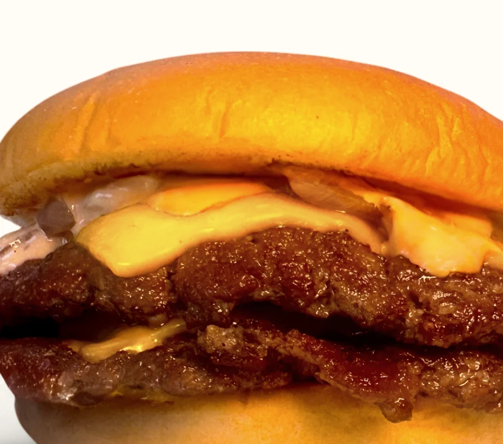 Crispy chicken sandwich with pickles and fries