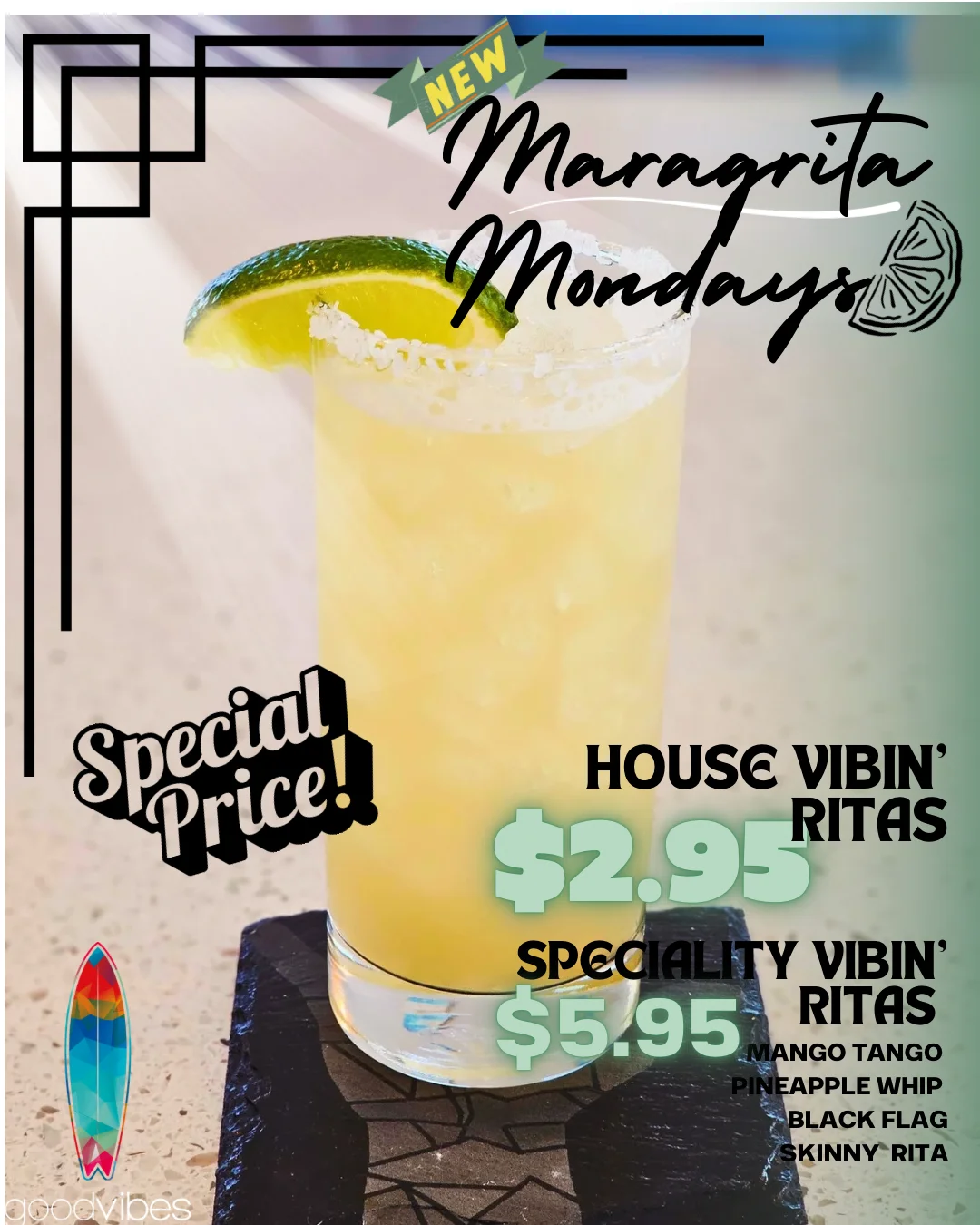 Refreshing margarita cocktail for Maragrita Mondays