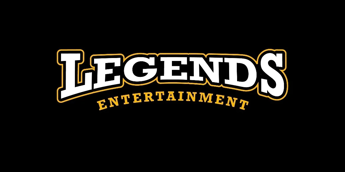 Legends Entertainment logo on a black background