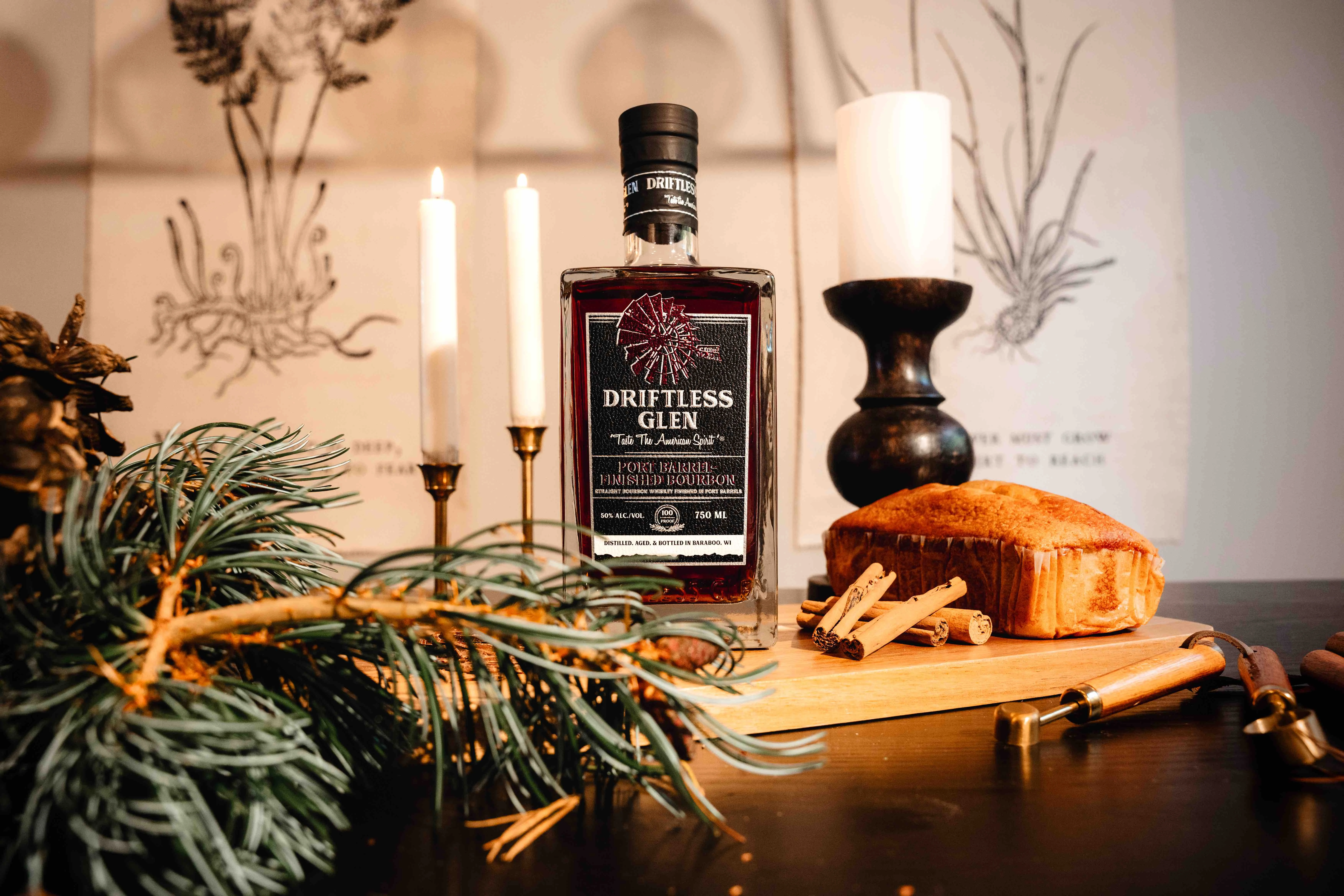A bottle of Port-Finished Bourbon