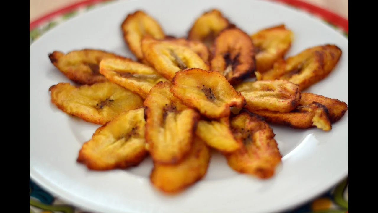 Crispy fried plantains, a popular Latin American snack