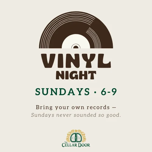 Trivia night event poster at The Cellar Door