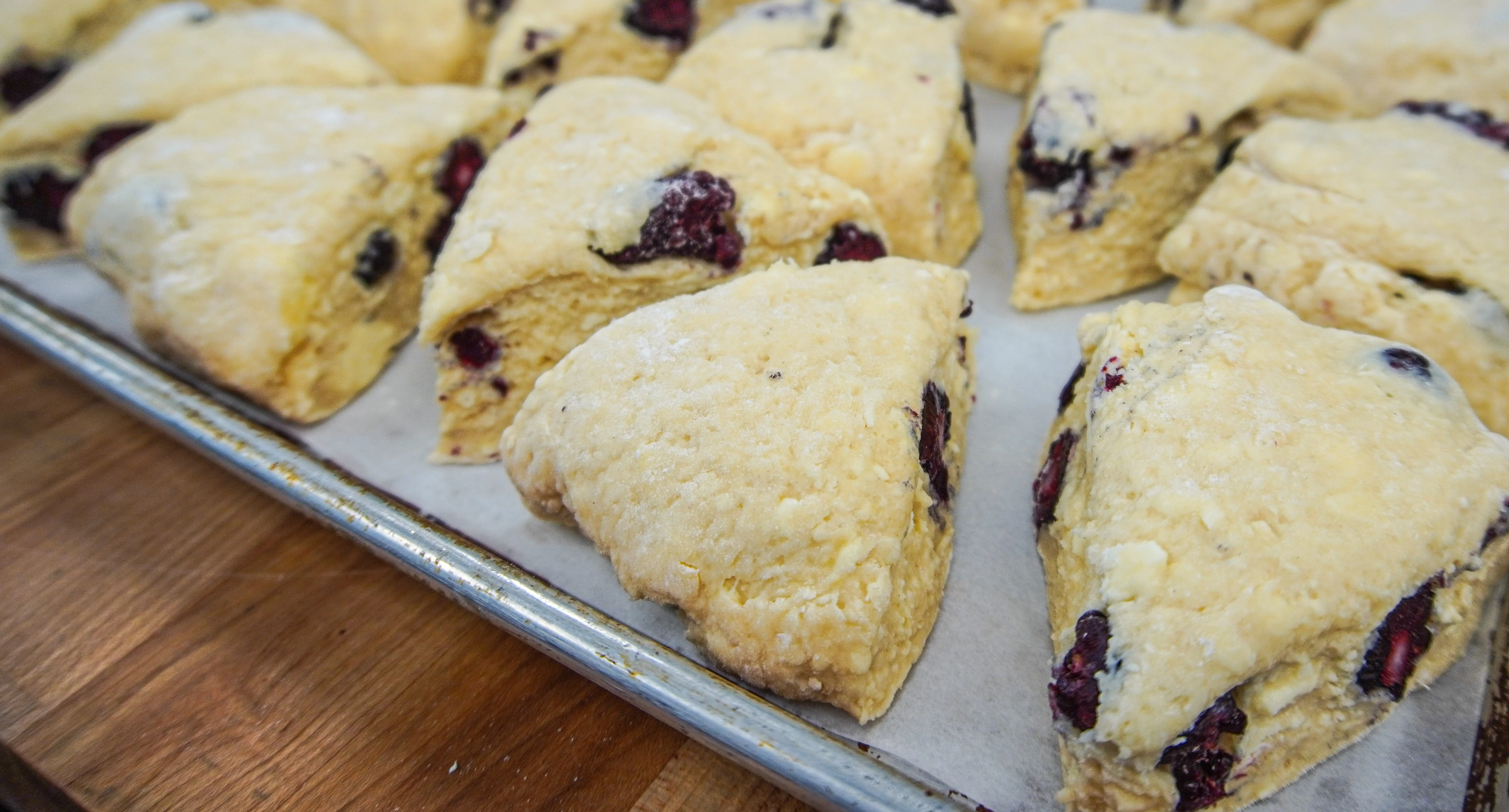 Scones made by Fern Ridge Cafe & Bakery