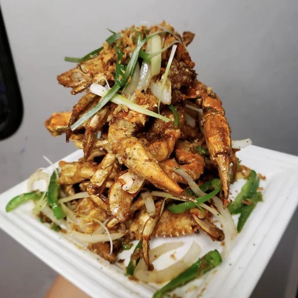 Salt & Pepper Fried Blue Crabs
