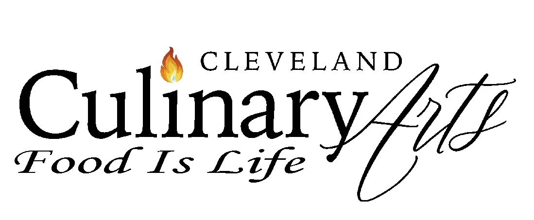 Cleveland Culinary Arts logo with flame and elegant typography