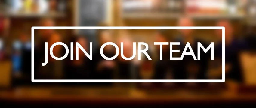 Join our team - recruitment image for restaurant staff