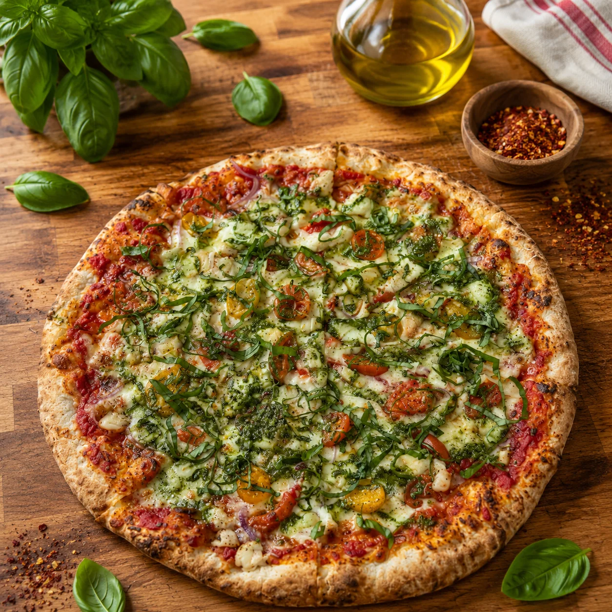 12" Round Pesto Chicken Delight