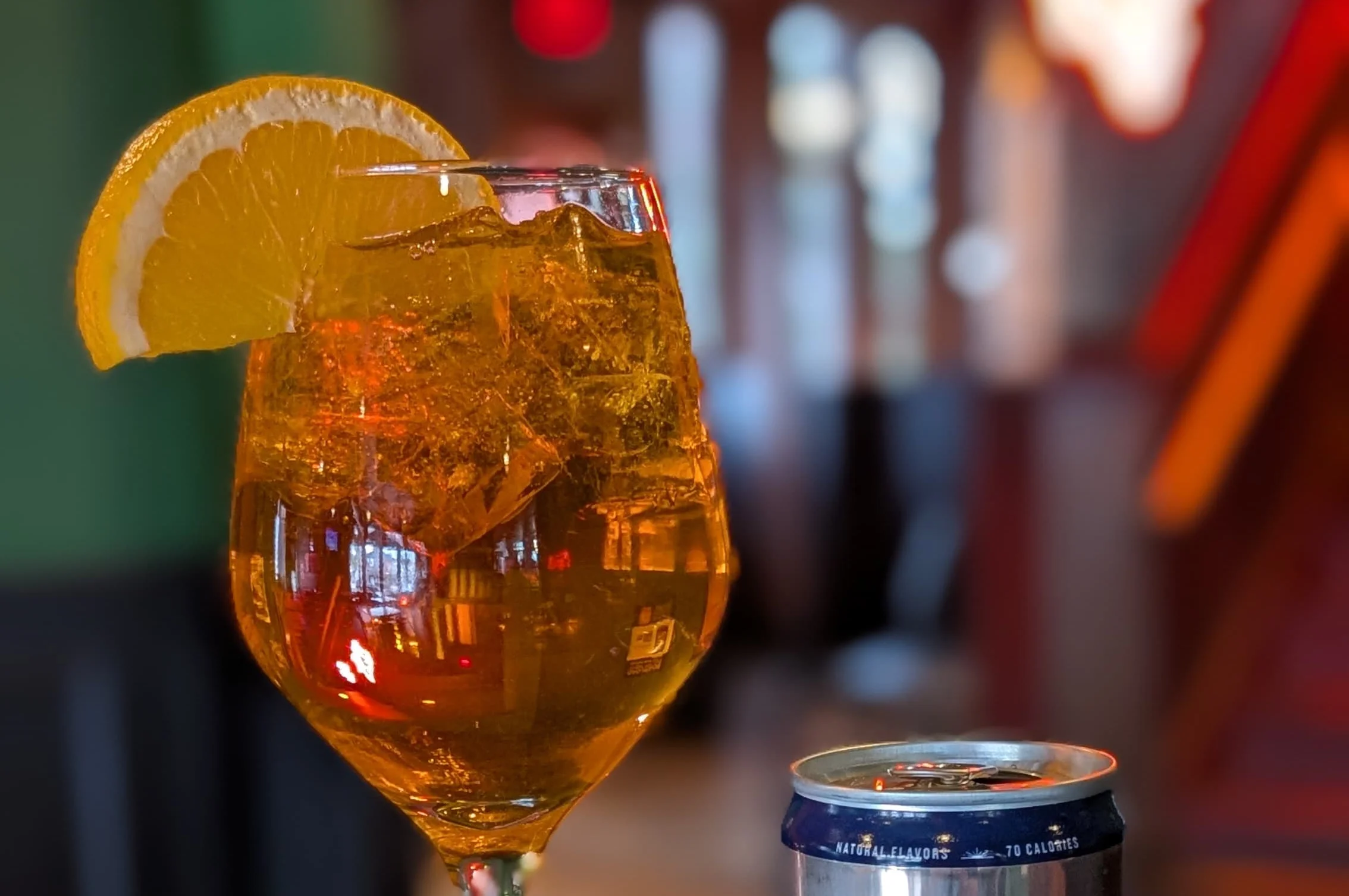 Crafted mocktail from The Fox Zero Proof menu in Carson City