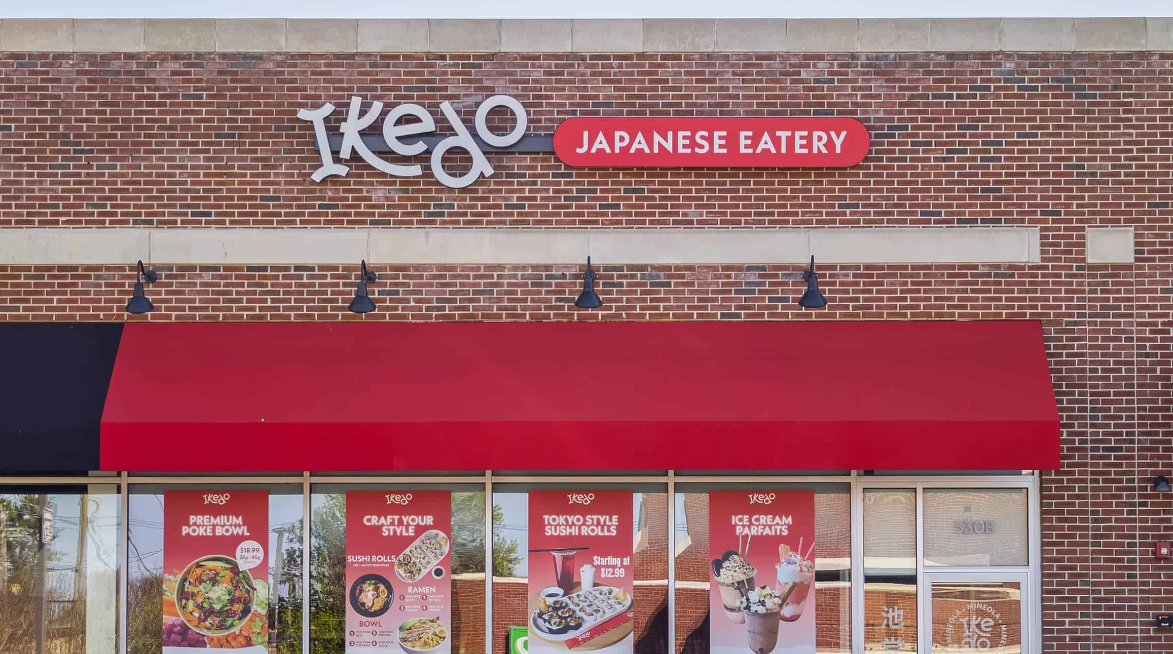 Exterior view of Ikedo restaurant in Port Washington