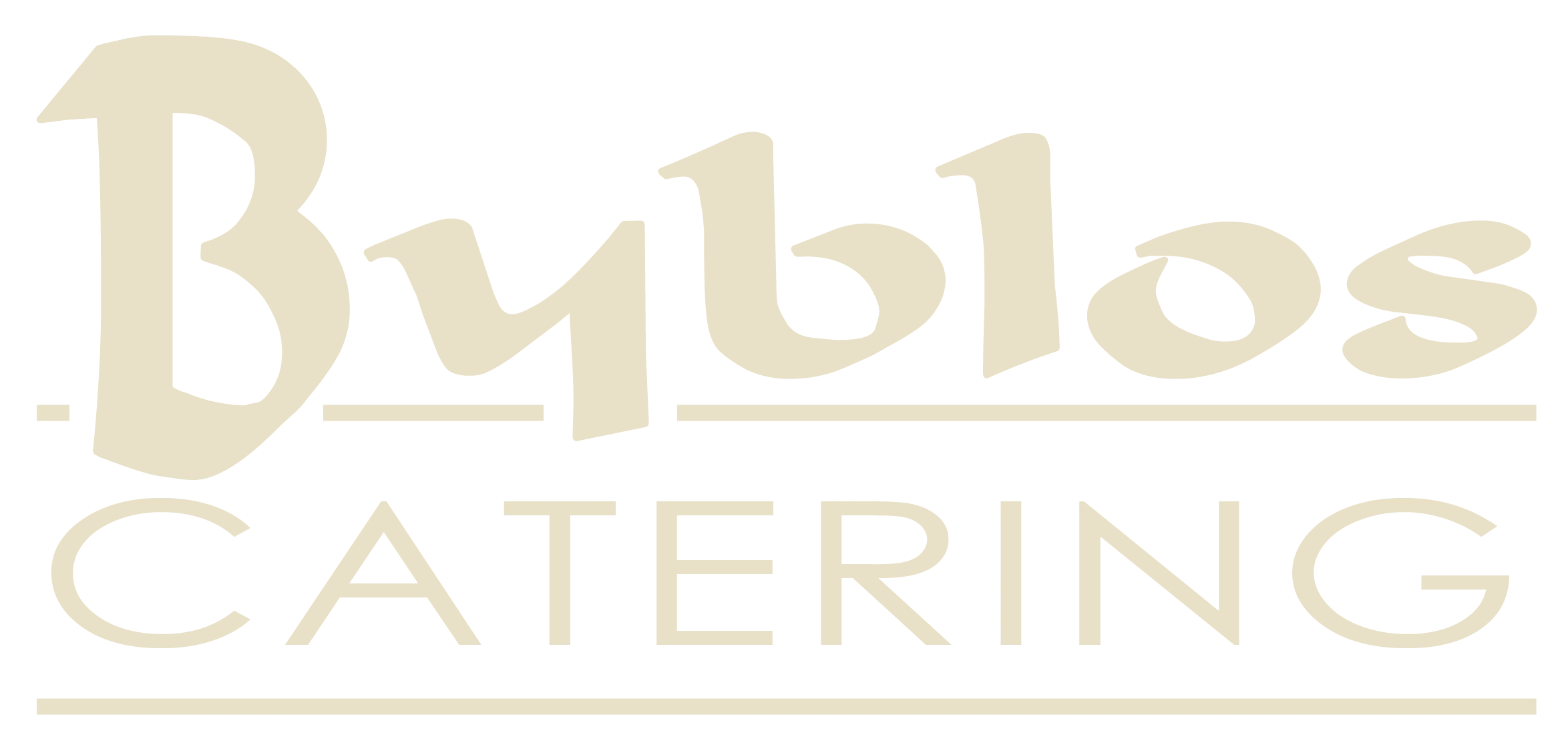 Byblos Catering logo in elegant font