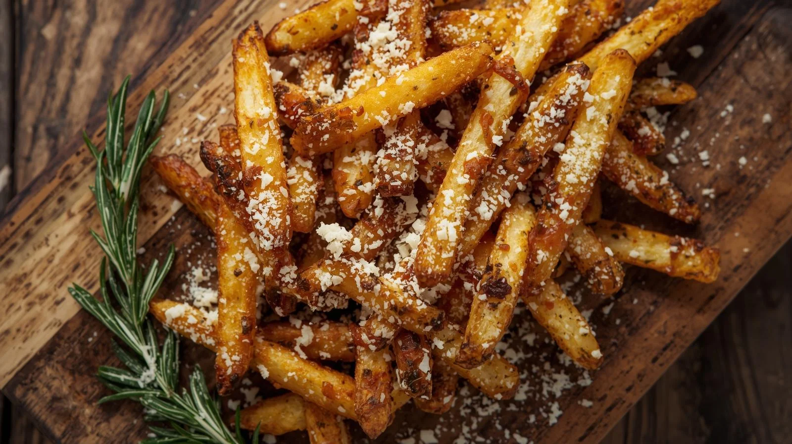 Garlic & Truffle Fries with Parmesan Cheese