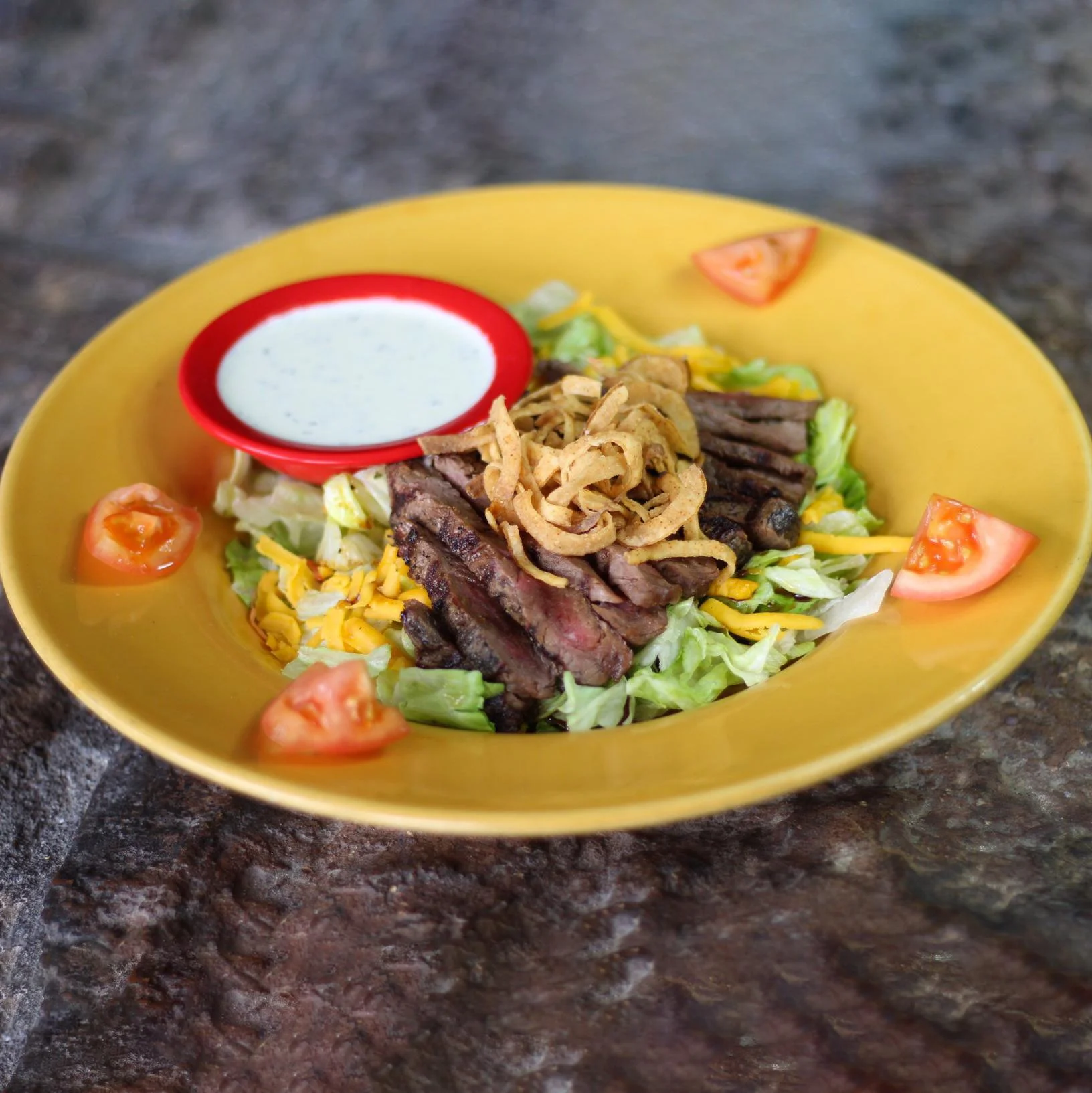 Whiskey Crispy Chicken Salad