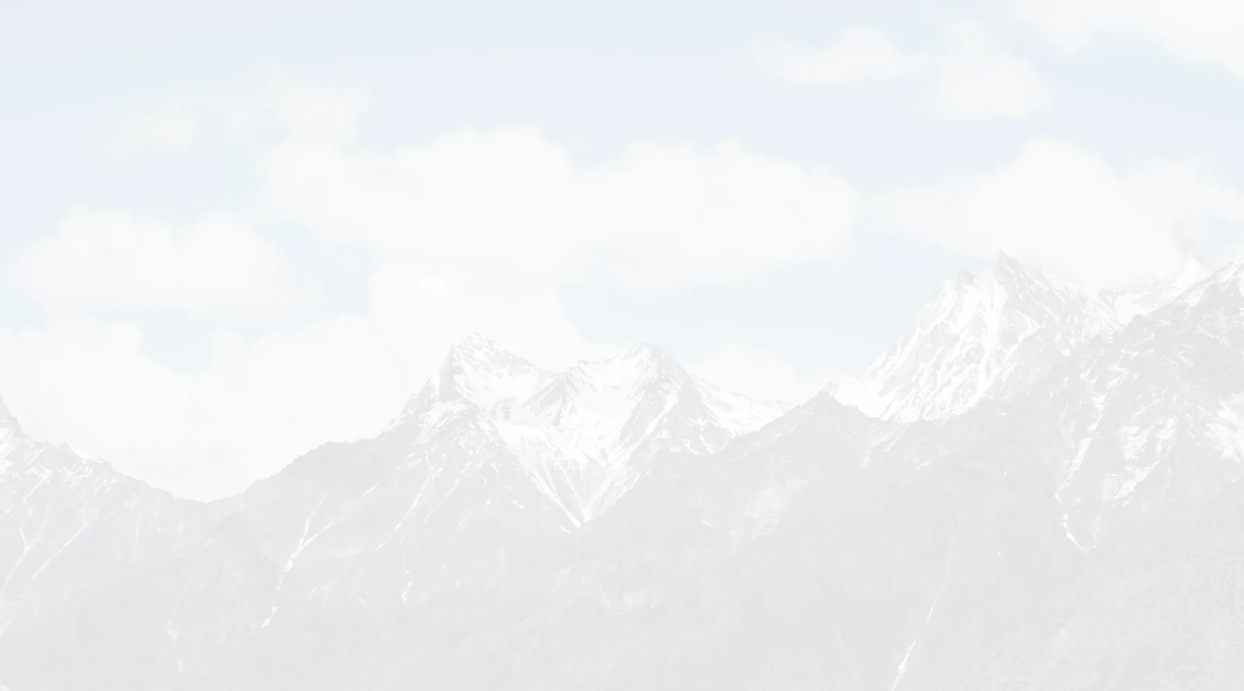 Snow Capped Himalayan Mountain Range