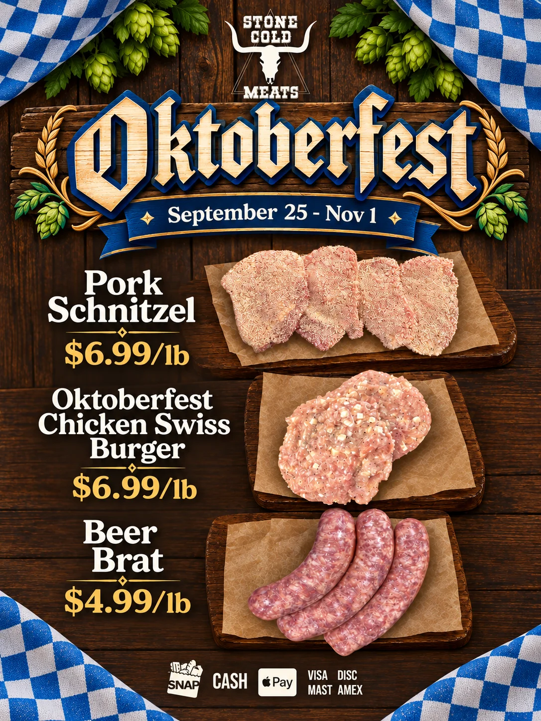 Back to school meat pack with chicken and ground beef