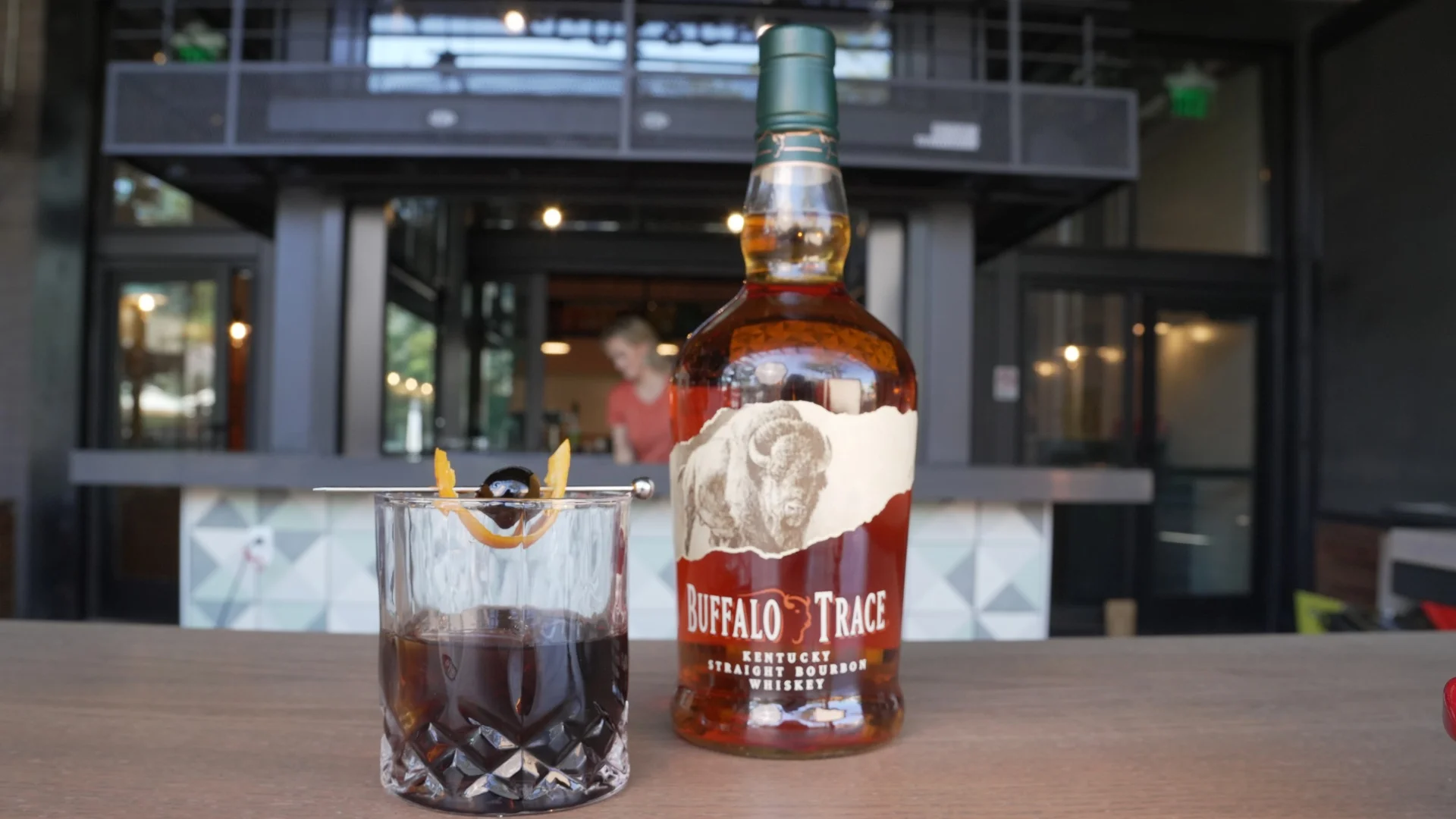 Buffalo Trace Whiskey Old Fashioned Cocktail The Kickback 