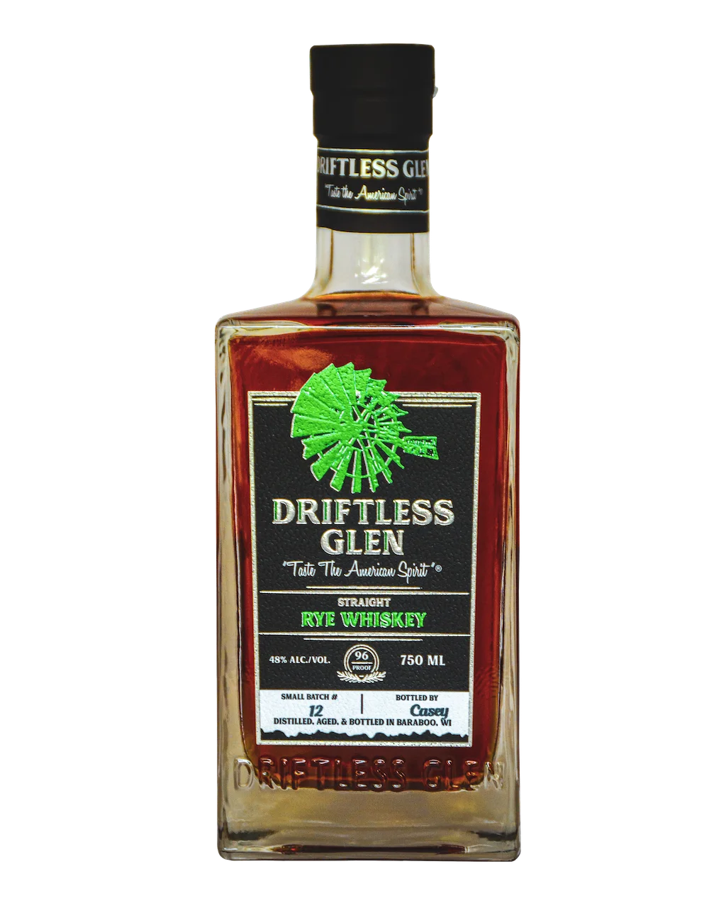A bottle of Small Batch Rye