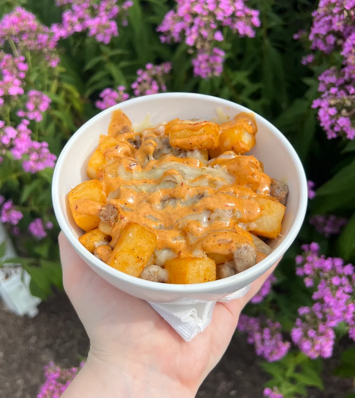 Grilled chicken Greek salad with feta and olives