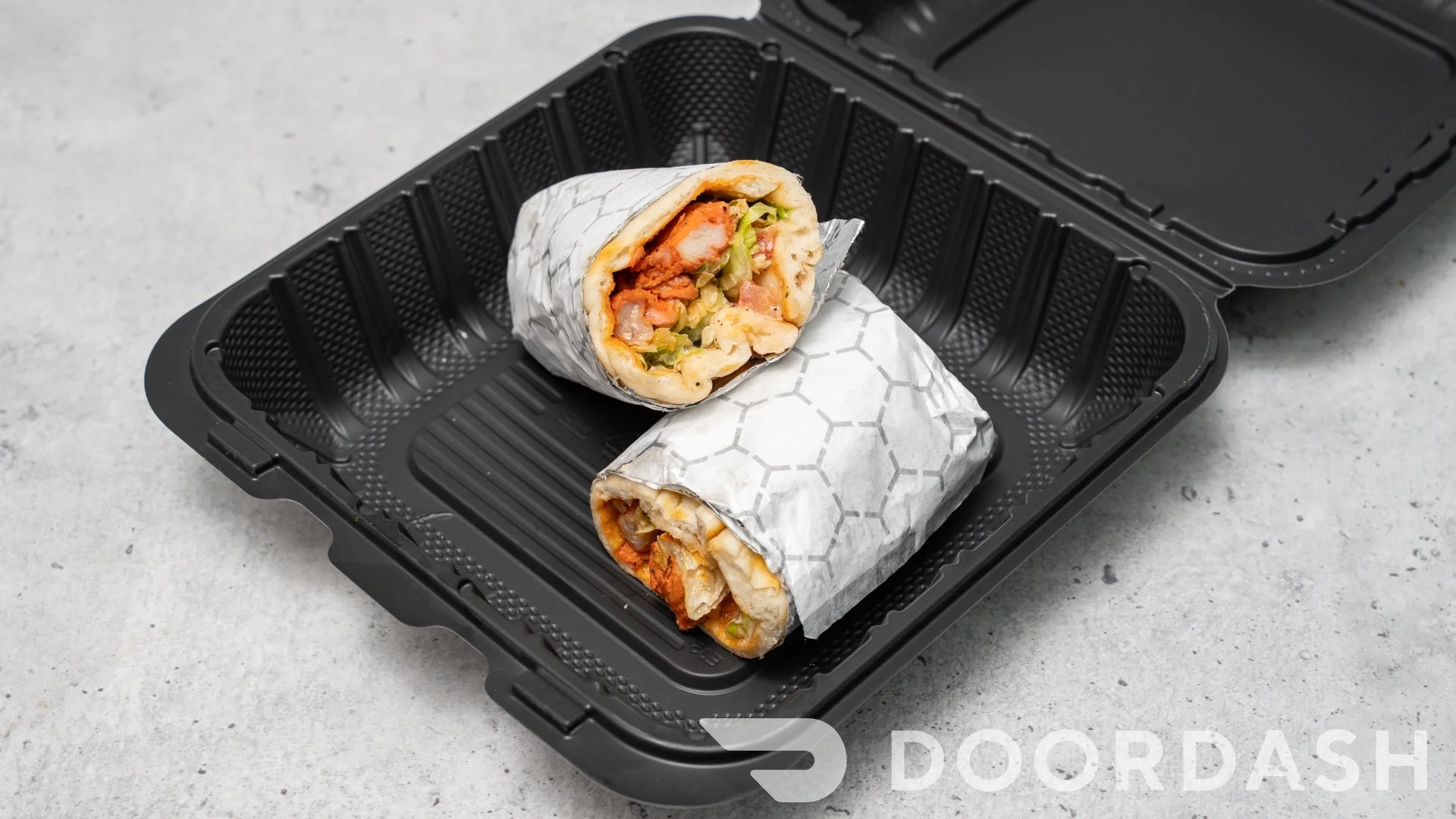 Delicious burritos wrapped in paper