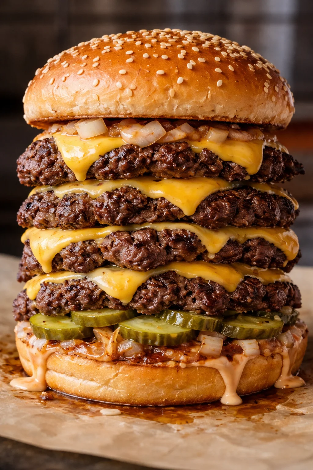 Quad Smash Burger