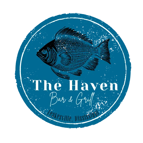 Logo of The Haven Bar & Grill featuring a fish illustration