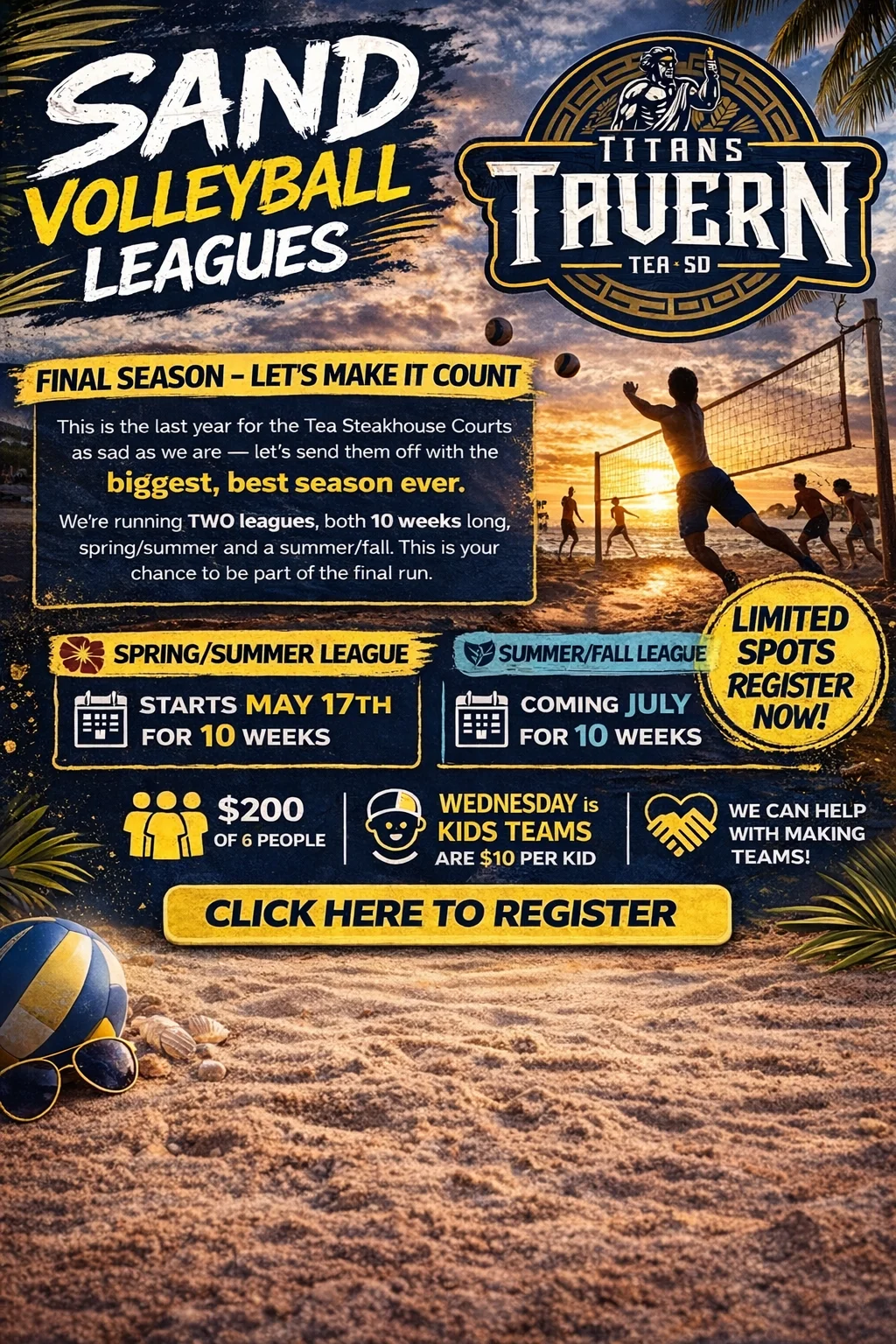 Volleyball sign up