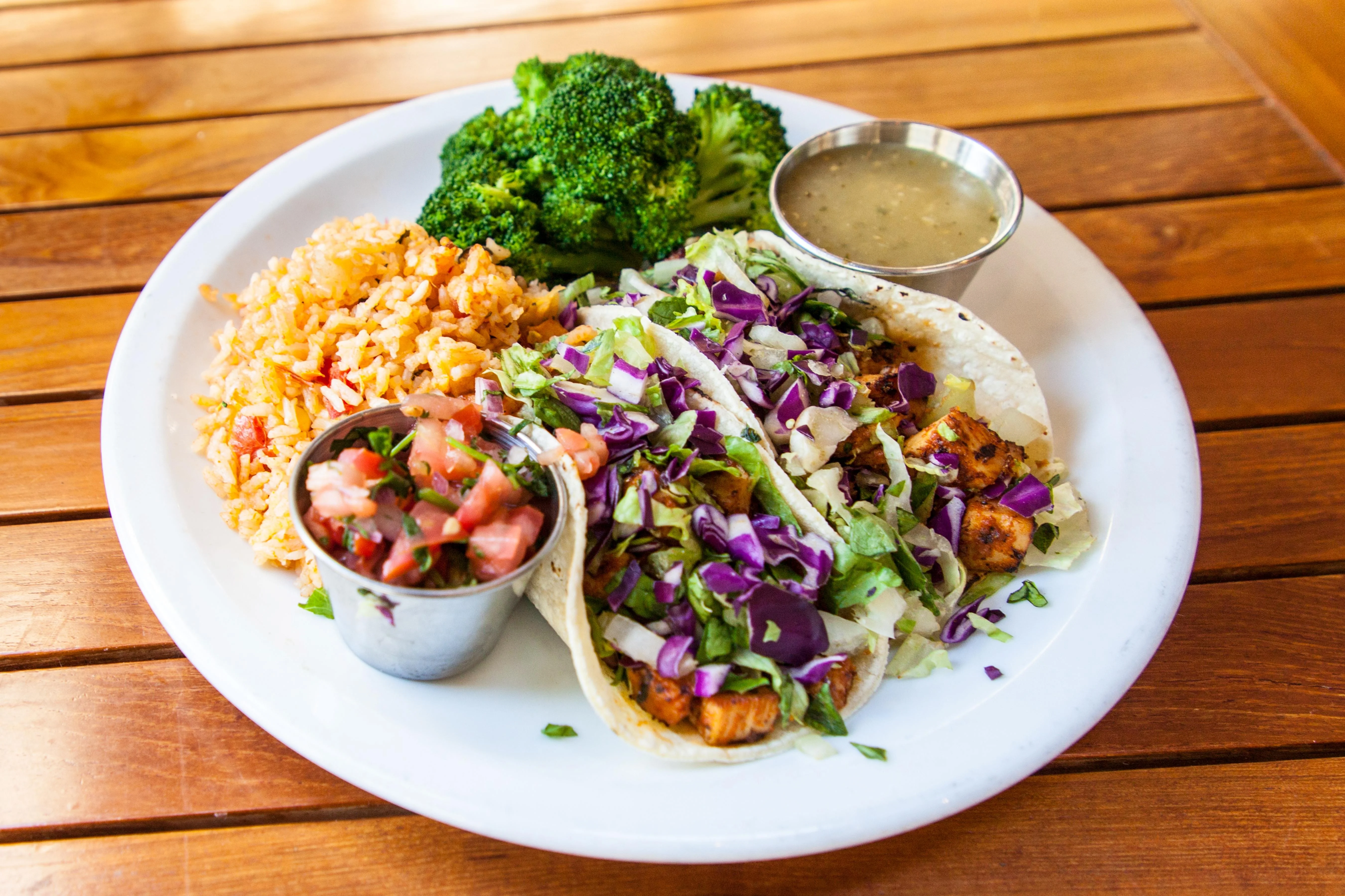Chicken Tacos with 2 Sides
