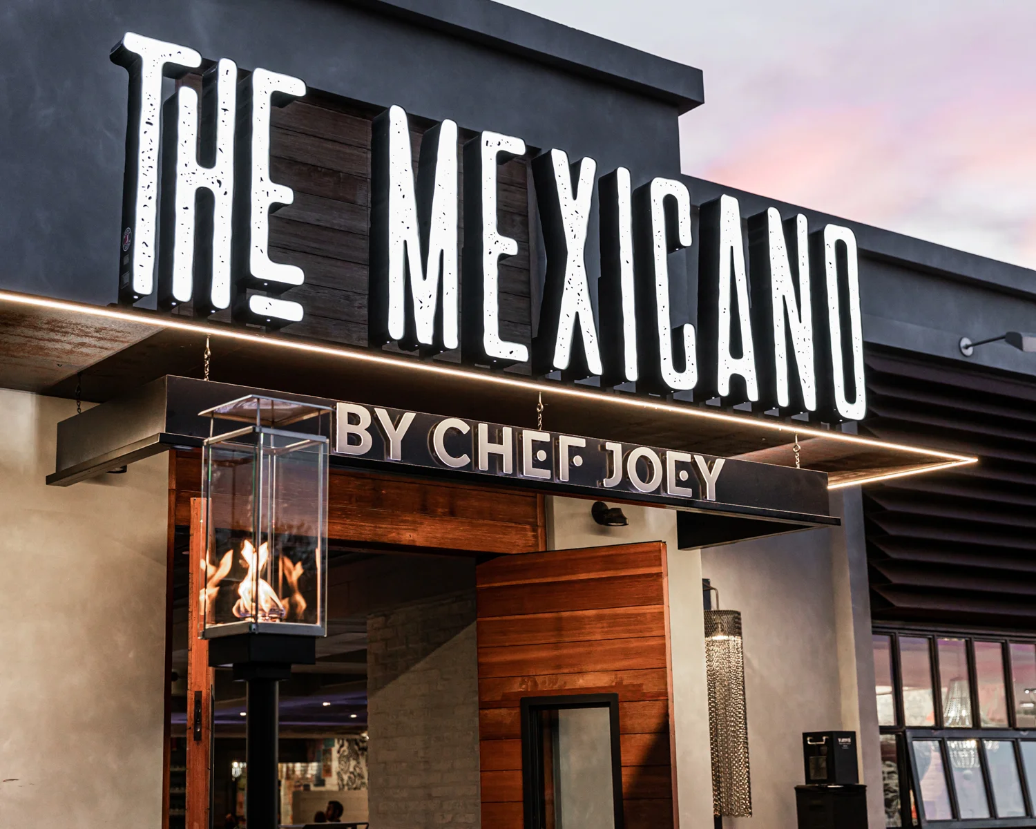 Exterior view of The Mexicano restaurant by Chef Joey