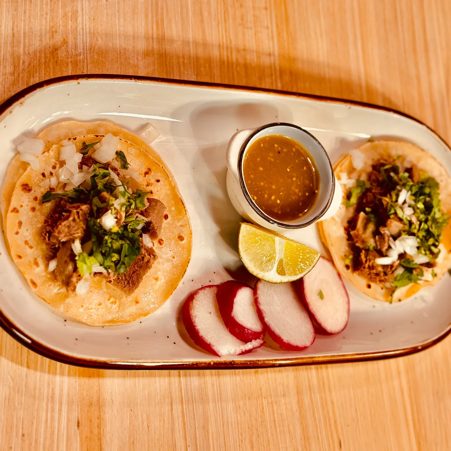 Authentic Mexican tacos with tender meat and fresh toppings