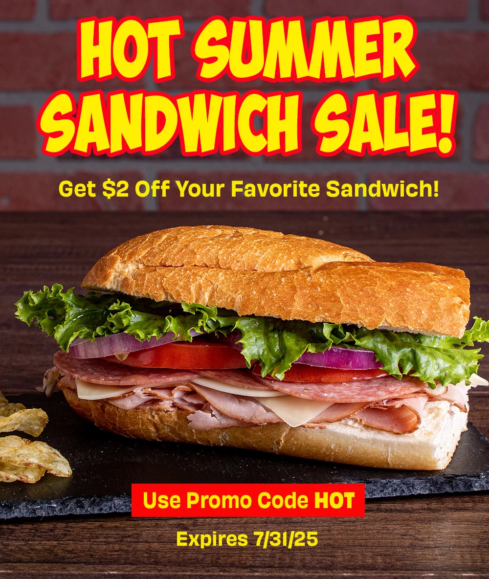 Get $2 Off Sandwiches, Fresh Green Salads & Street Tacos from our Summer Pub Menu!