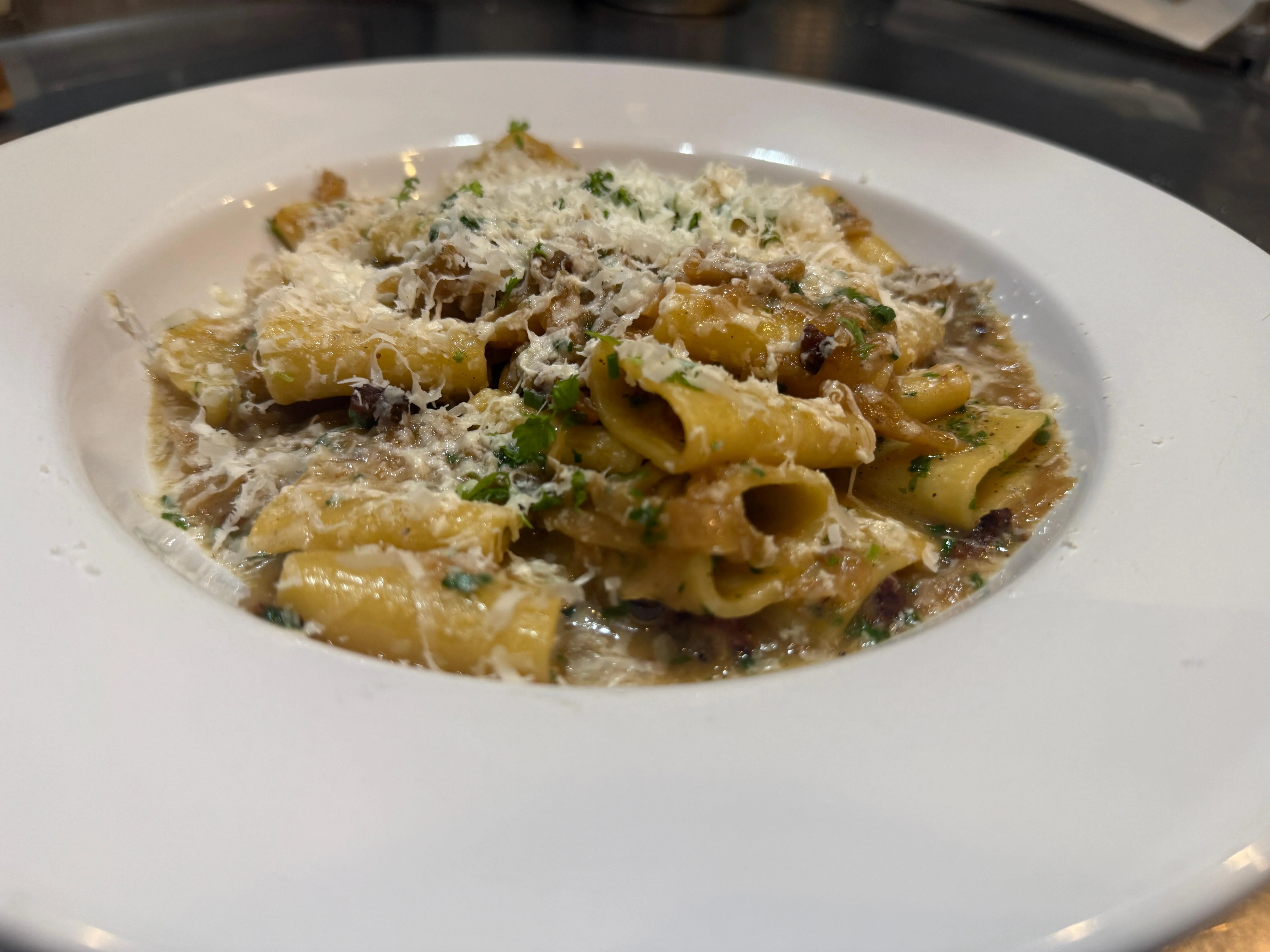 Paccheri/ Squash/ Nduja/ Fiore Sardo 