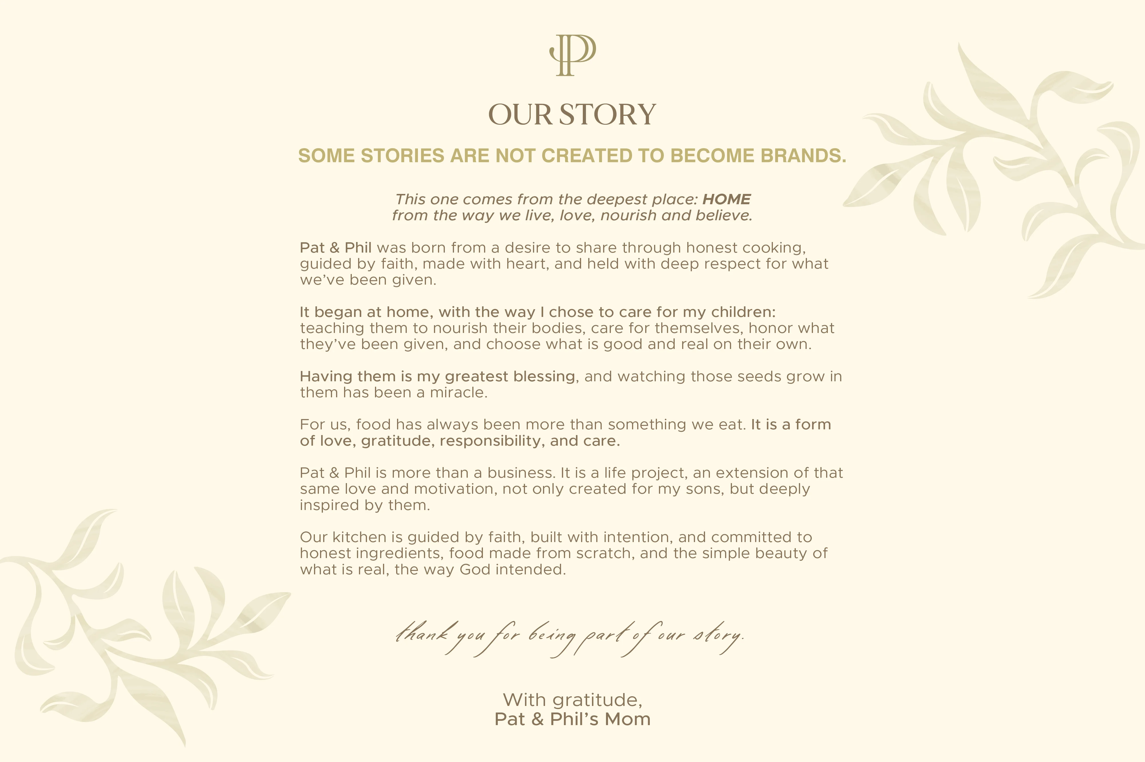 Heartfelt story of a family-run restaurant emphasizing love and home cooking