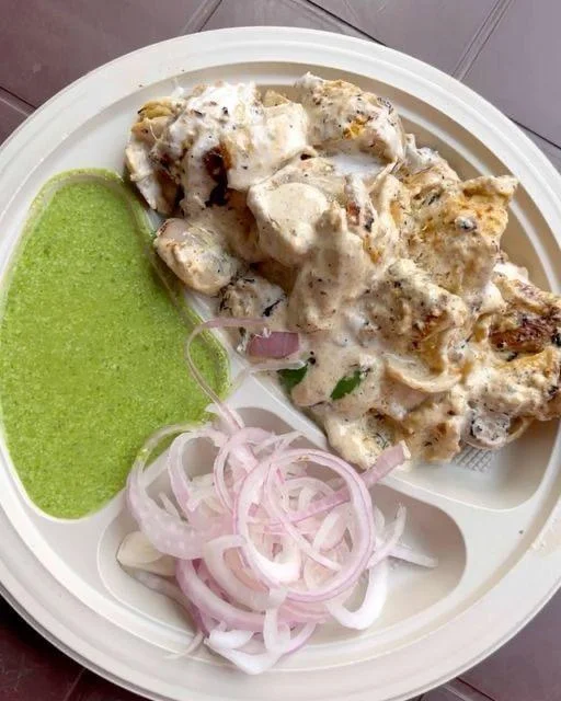 Malai Soya Chaap with 1 Rumali