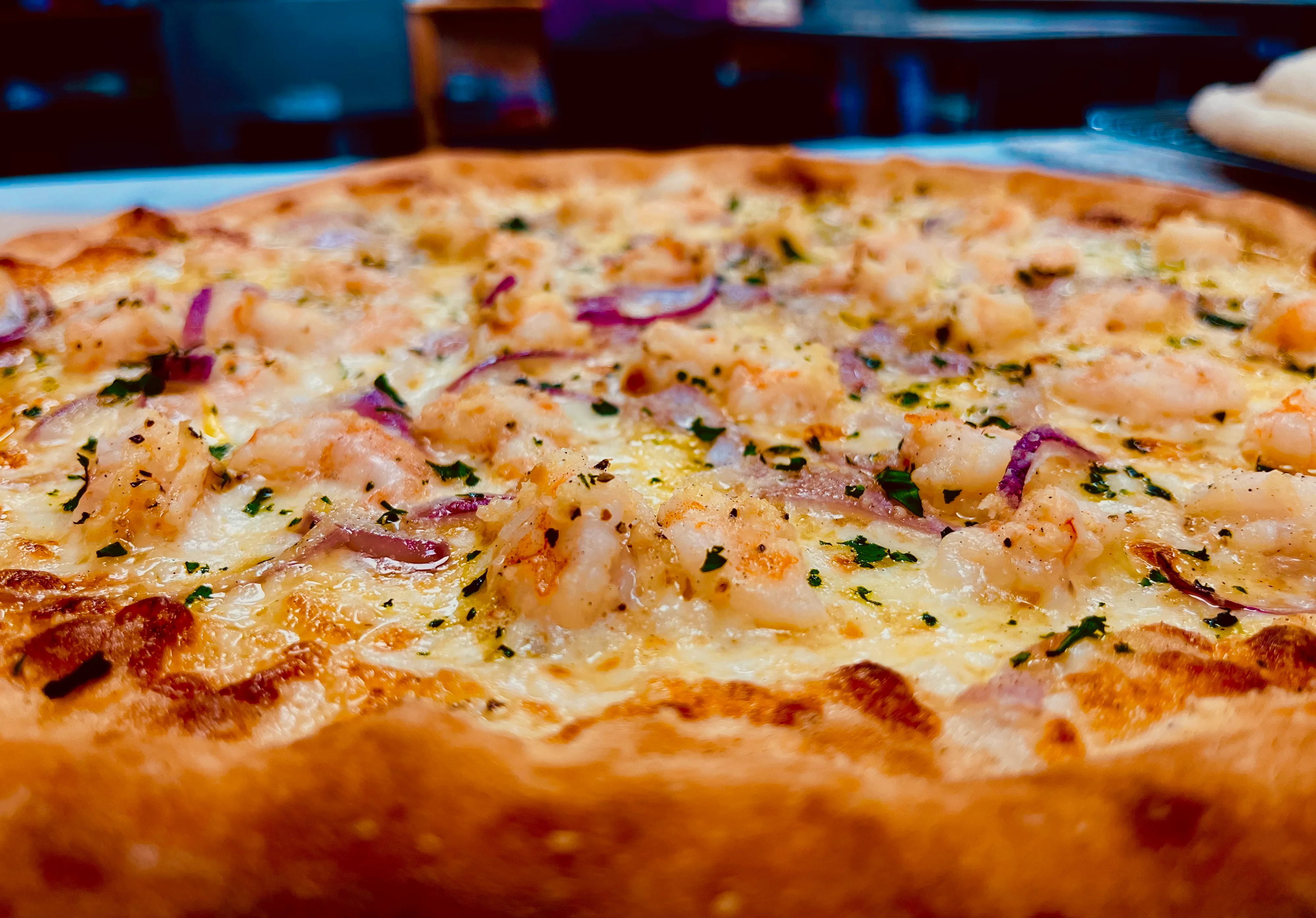 Small Shrimp Scampi Pizza