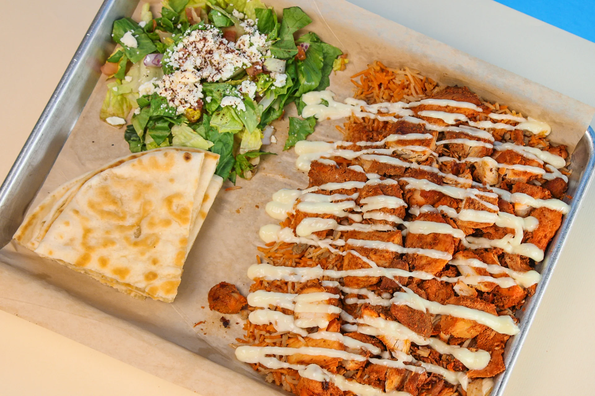 A Chicken Tikka Plate from Gyros by Ali