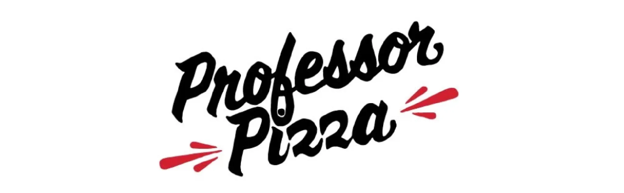 Logo of Professor Pizza, a vibrant pizza brand