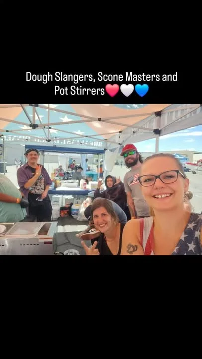Culinary team at a food festival showcasing their skills