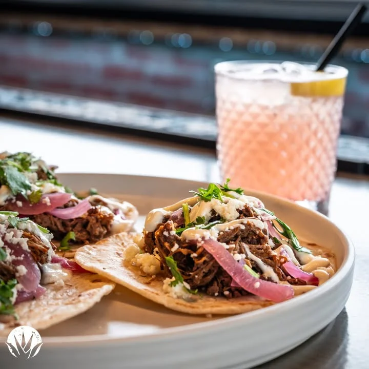 Authentic Mexican tacos with slow-cooked beef and fresh toppings
