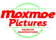 Moxmoe Pictures logo with retro design