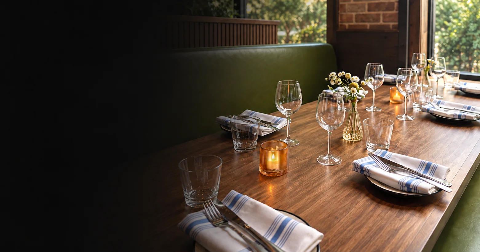 Table set for a private gathering at Tavolina44